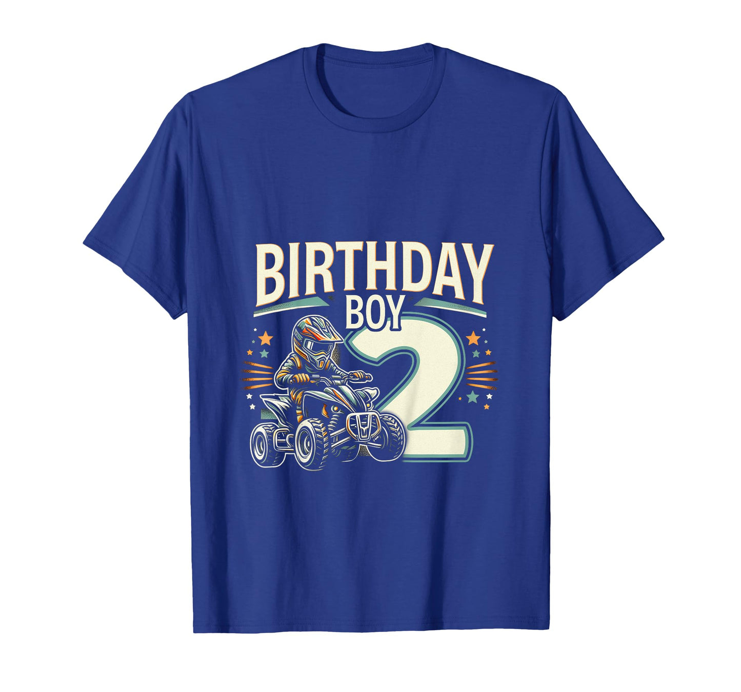 Kids 2 Year Old quad ATV Four Wheeler 2nd Birthday Boy T-Shirt