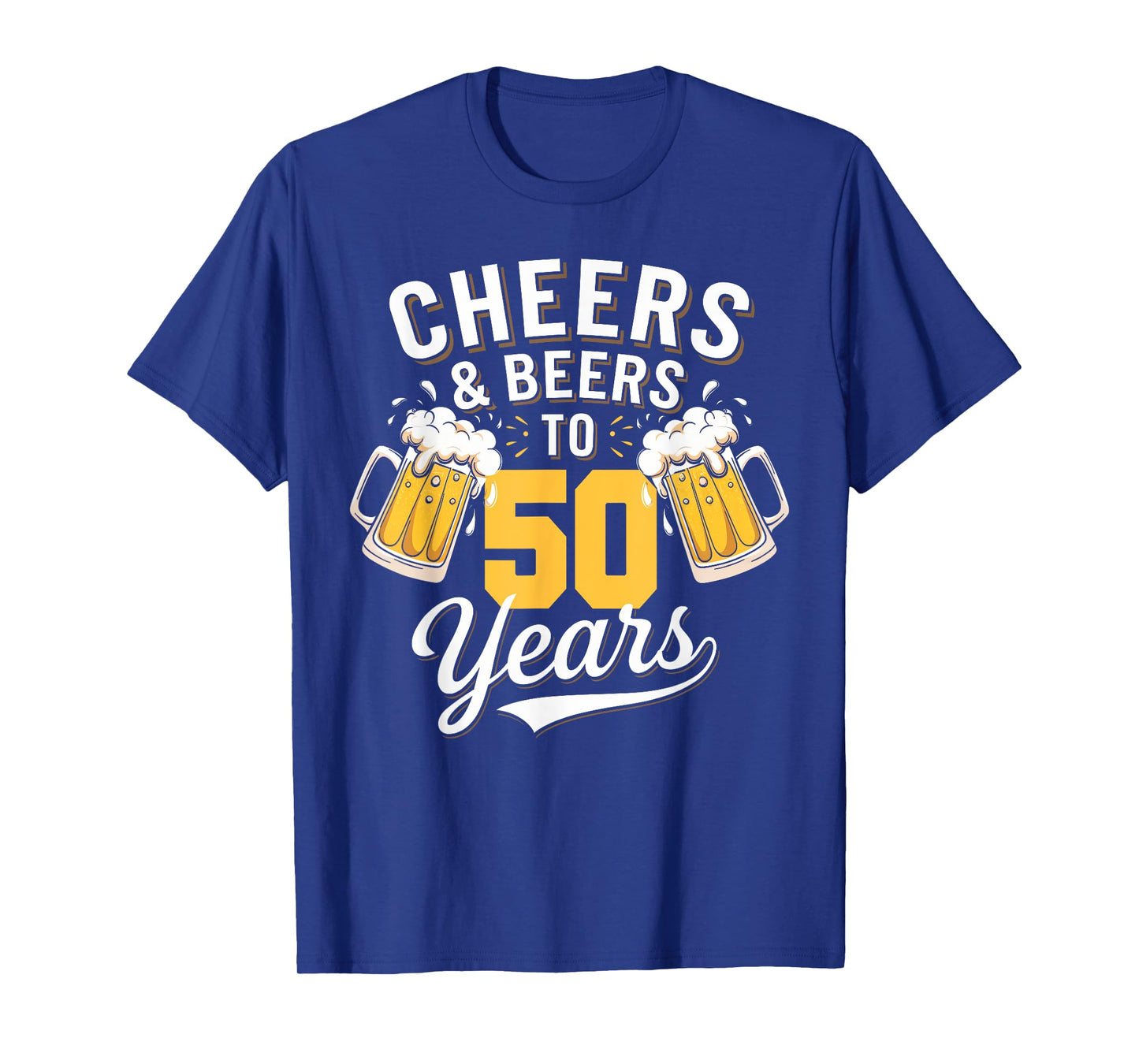 Cheer & Beer to 50 Years 50th Birthday Beer Drinking Party T-Shirt