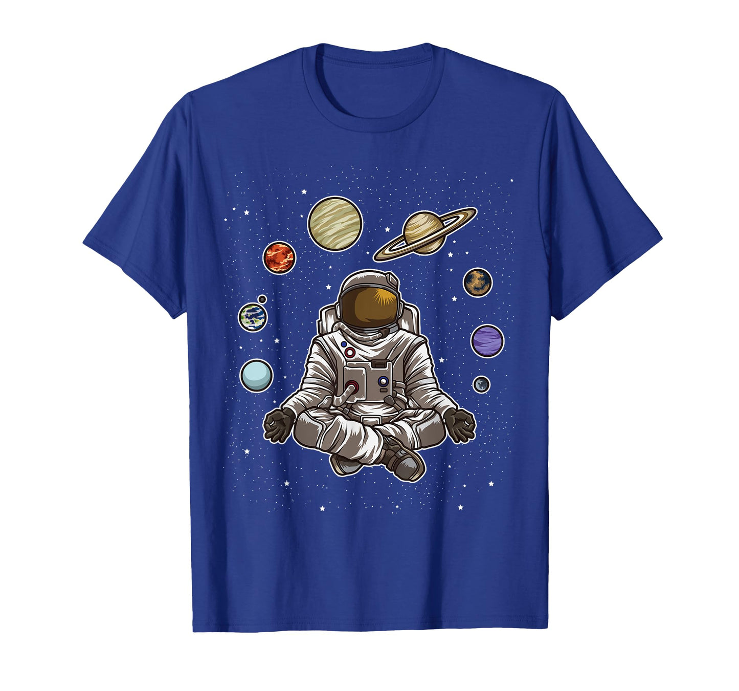 Yoga Astronaut Meditates In Space And feels The Galaxy T-Shirt