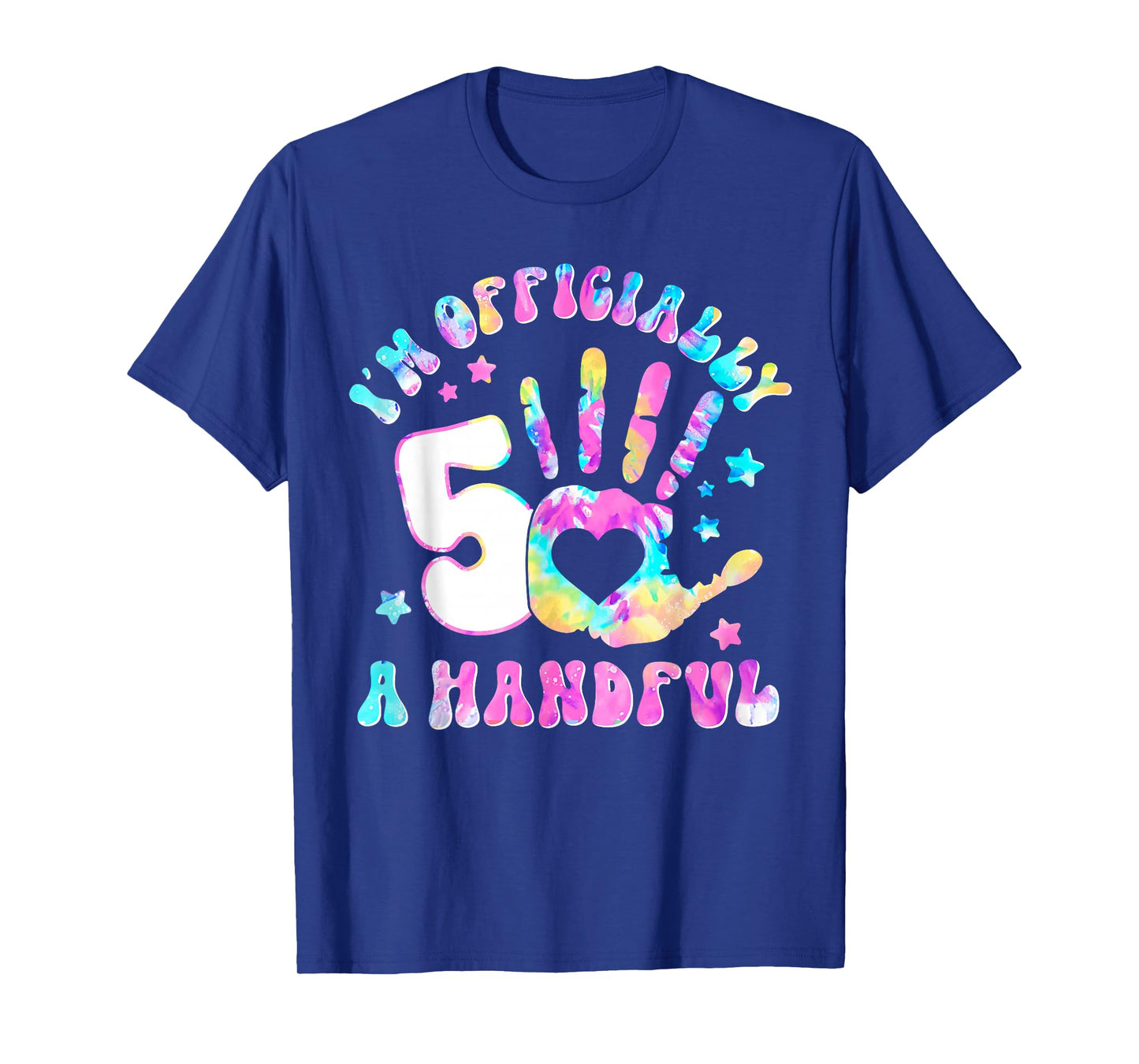 Kids I'm Officially a Handful 5th Birthday Party Funny Five T-Shirt