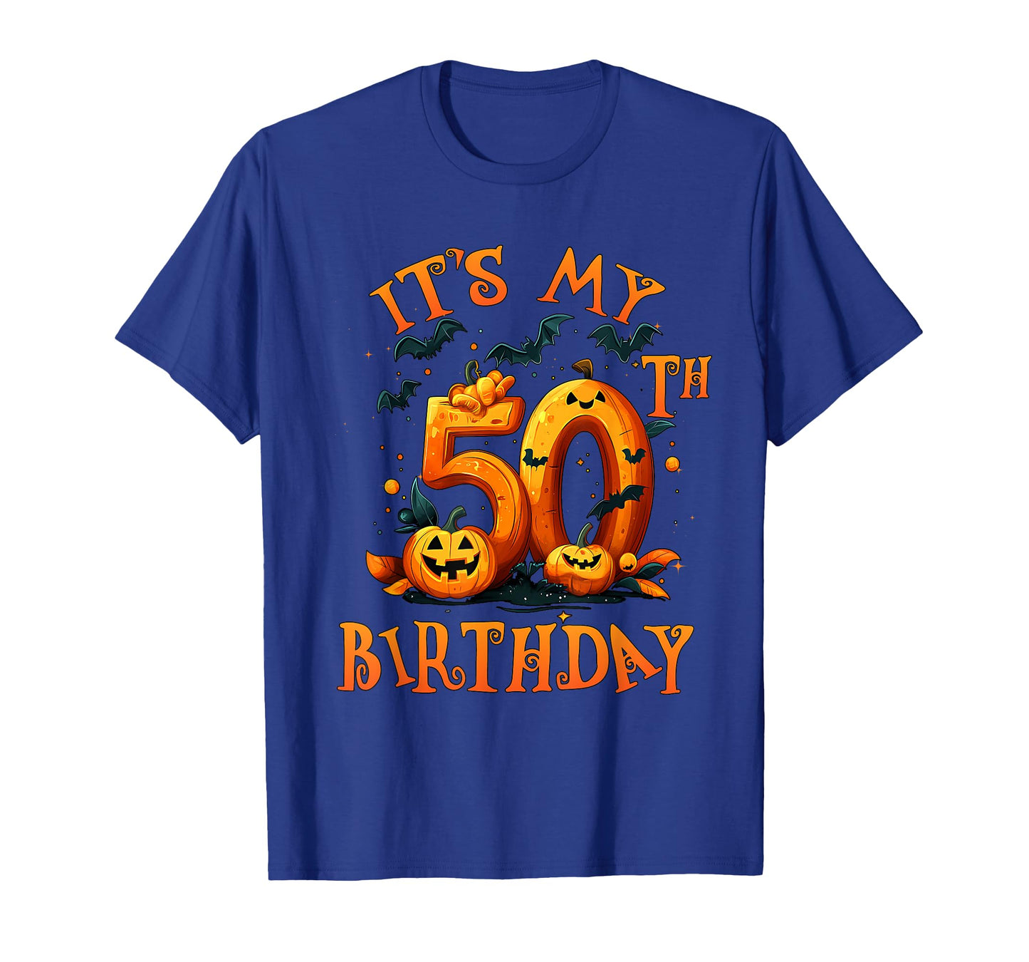 Boo It's My 50th Birthday Halloween Pumpkin 50 Years Old T-Shirt