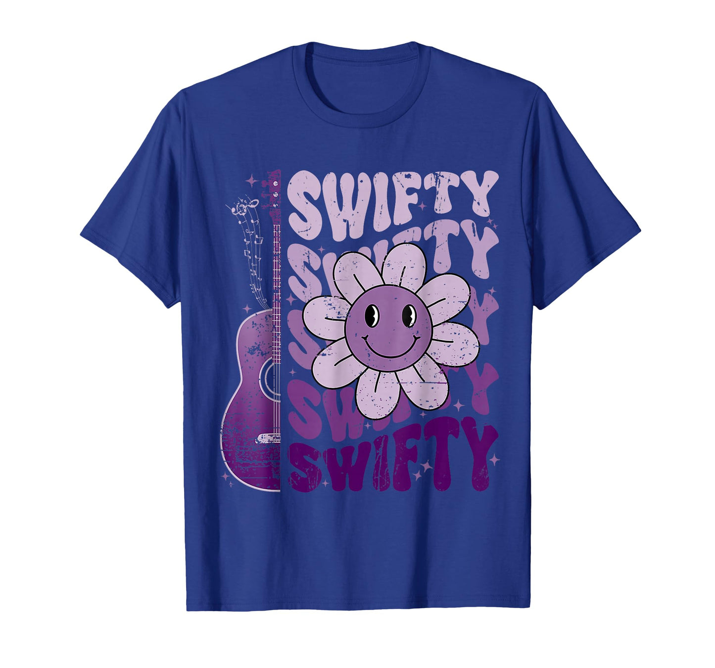 Retro-Swifty First Name Personalized Groovy Unisex T-Shirt, Black, Small, Short Sleeve, Cotton Blend, Polyester Blend, Crew Neck, Letter Print, Lightweight, All Seasons, Pull On, 1 Count