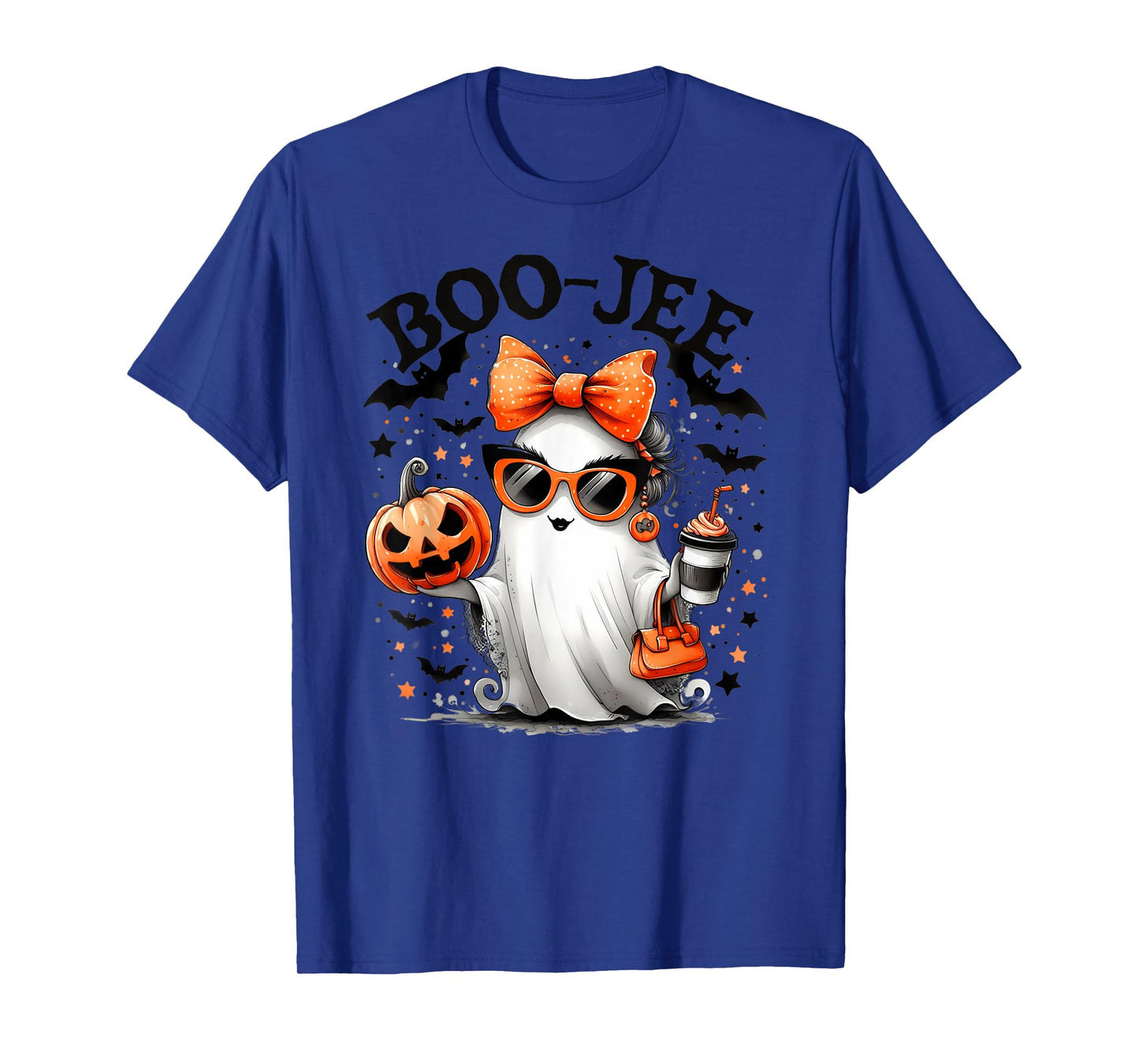 Halloween Trick or Treat BOO-GEE Ghost And Pumpkin T-Shirt
