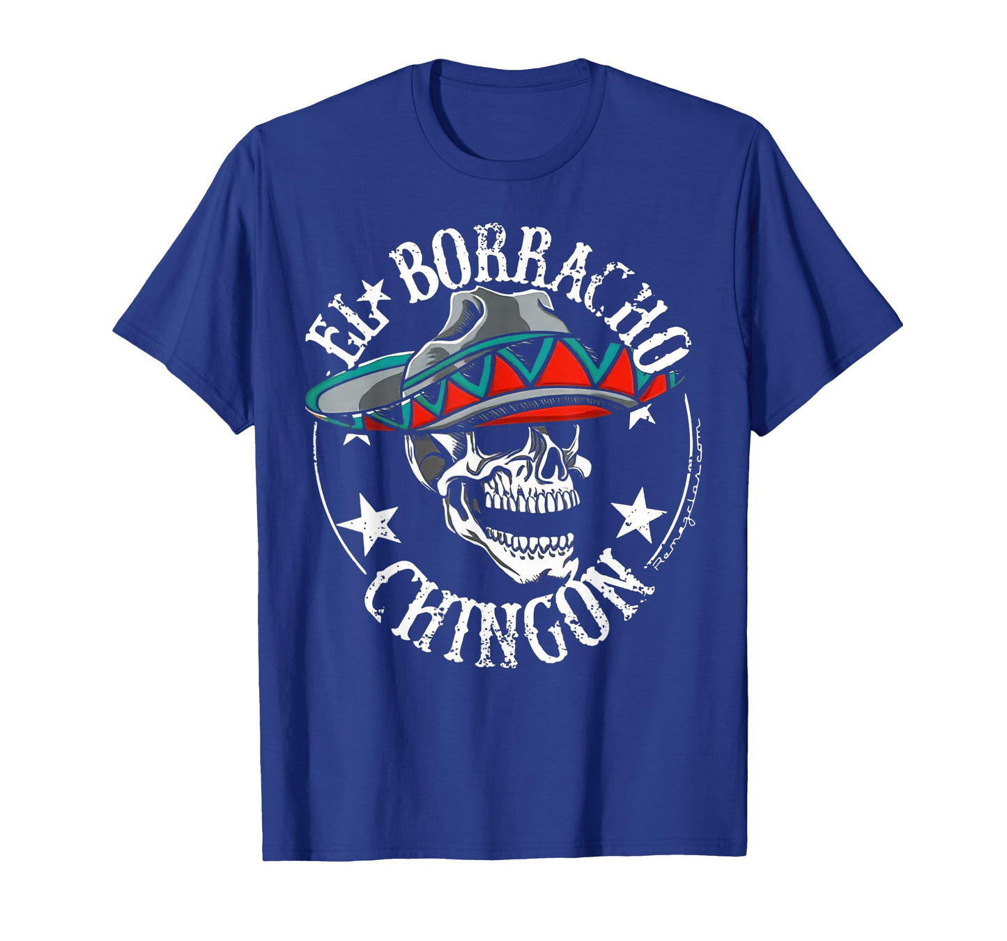 El Borracho Chingon Mexican Sugar Skull Cinco De Mayo T-Shirt