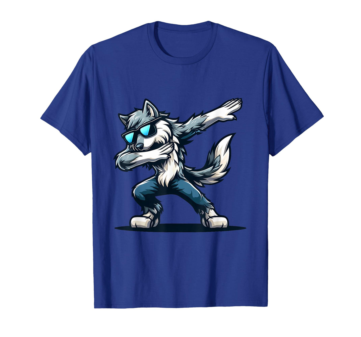 Funny Dab Timber Wolf Dancing Dabbing Wolf T-Shirt