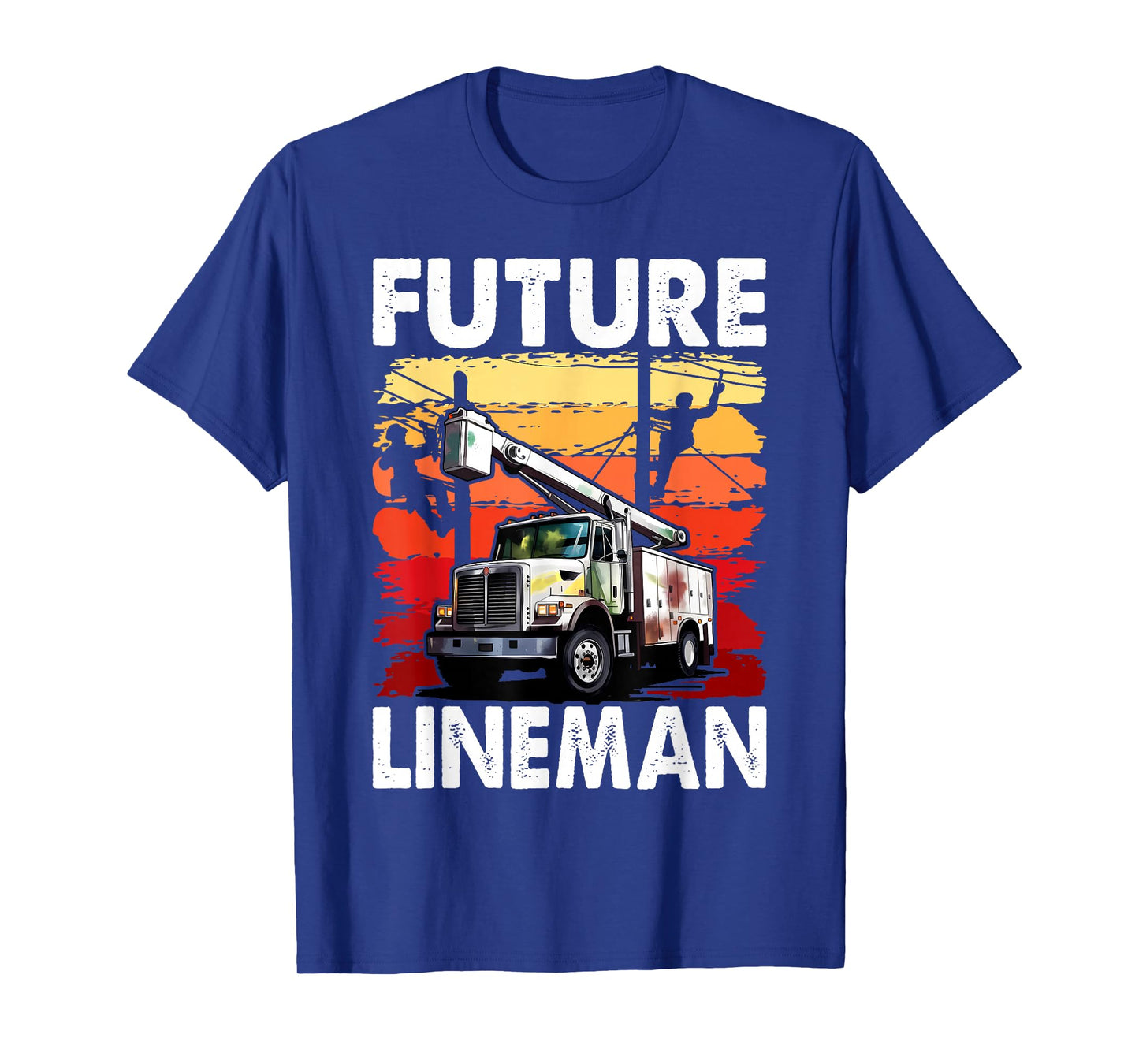 Future Lineman Bucket Truck Kid Future Electric Cable To Be T-Shirt