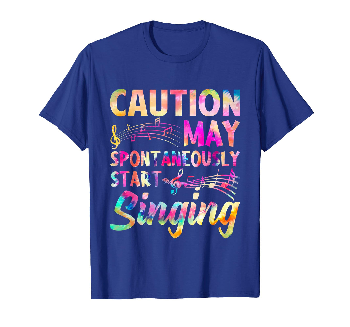 Caution May Begin Spontaneously Singing Choir Band Music T-Shirt