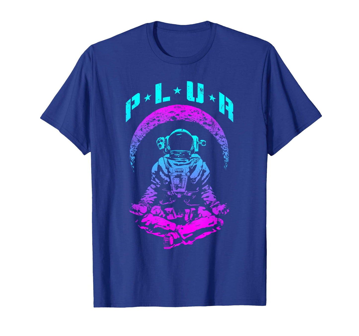 PLUR Peace Love Unity Respect Techno Rave EDM Astronaut T-Shirt