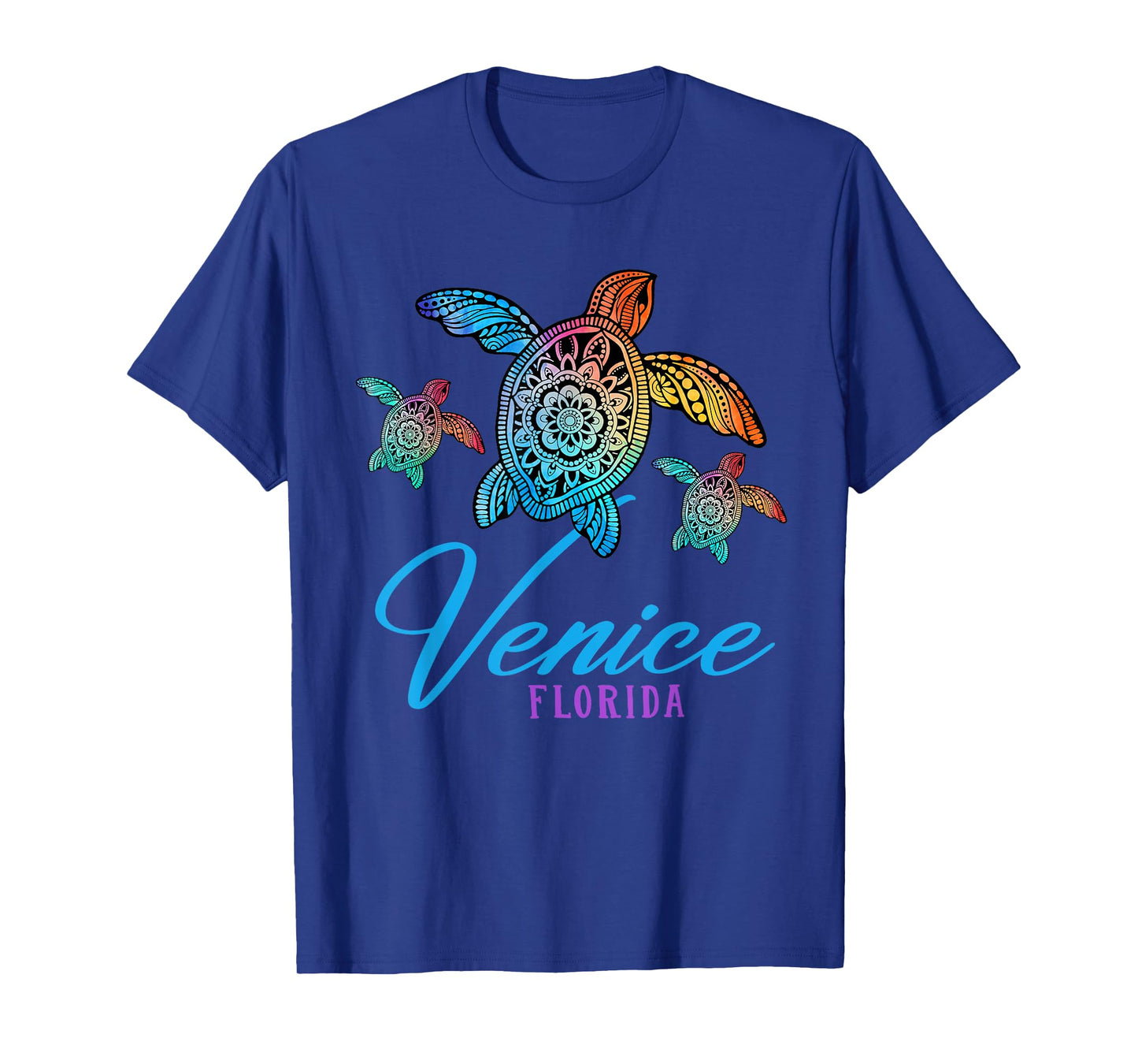 Venice Beach Tie Dye Sea Turtle Florida Family Vacation T-Shirt