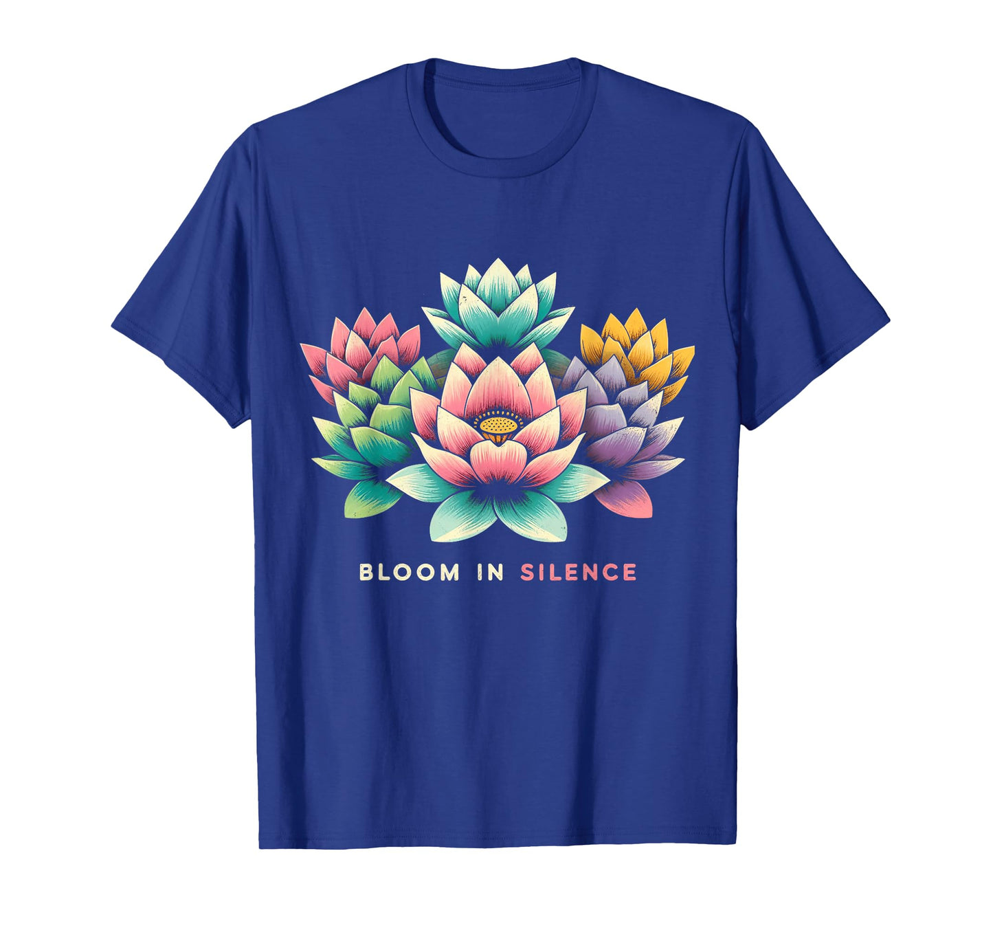 Lotus Flower Tee - Bloom in Silence - Zen Yoga & Meditation T-Shirt