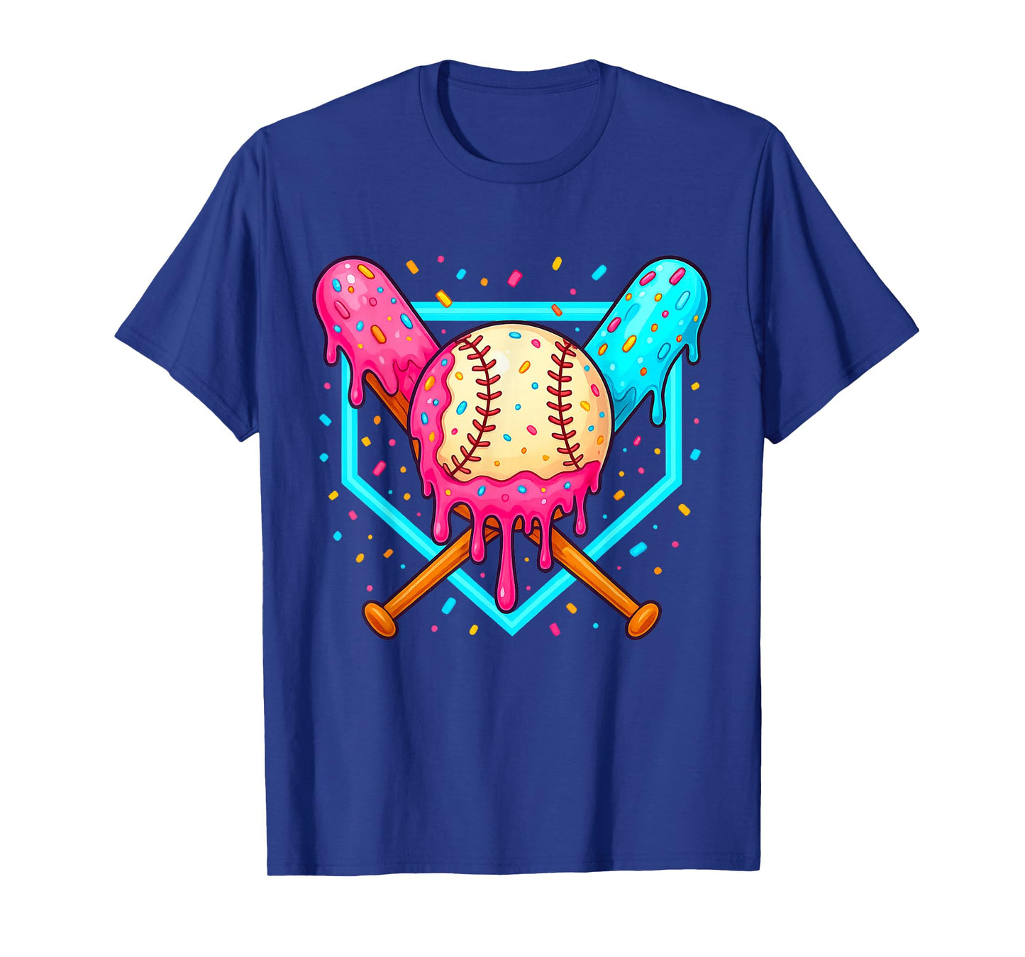 Ice Cream Baseball Drip Respect The Drip Youth Boy Baseball T-Shirt