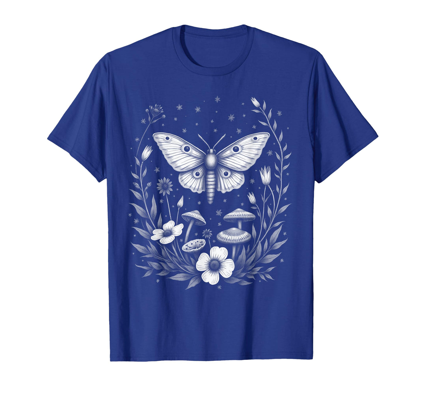 Fairycore Floral Moth Aesthetic Women Girls T-Shirt