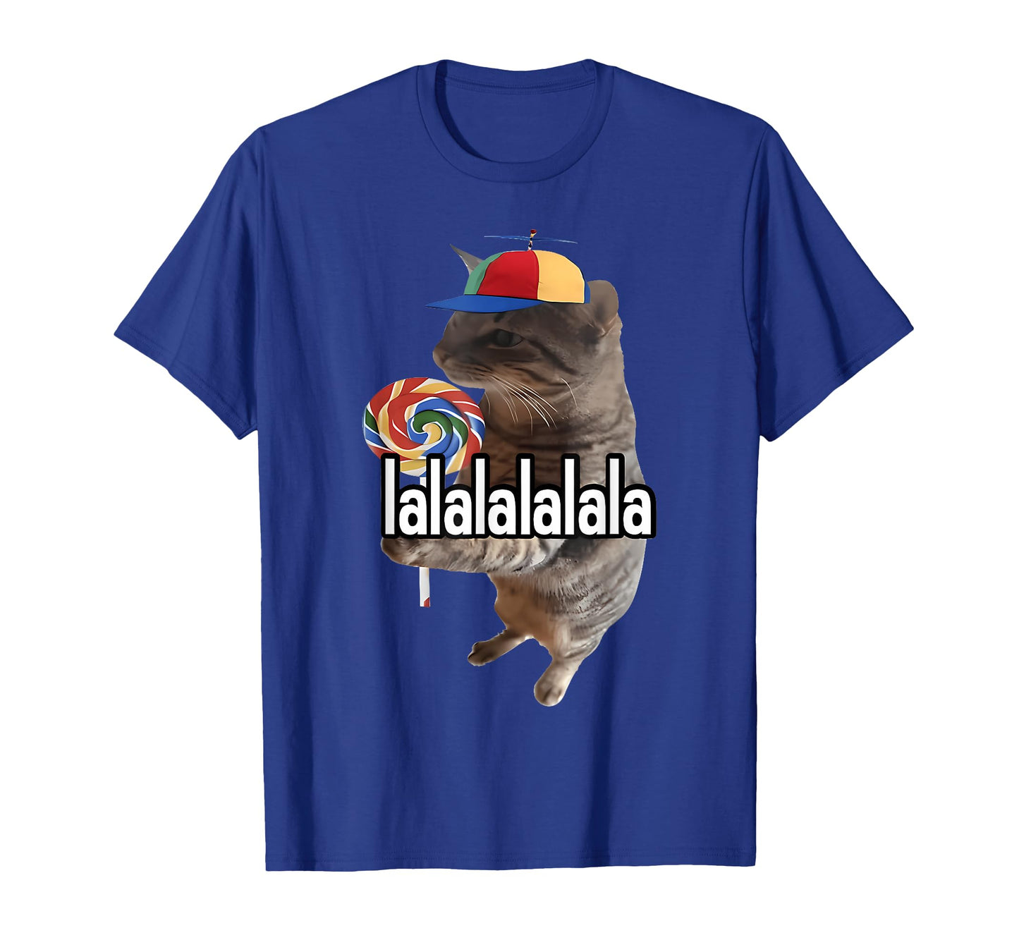 Silly Cat With Lollipop Meme T-Shirt