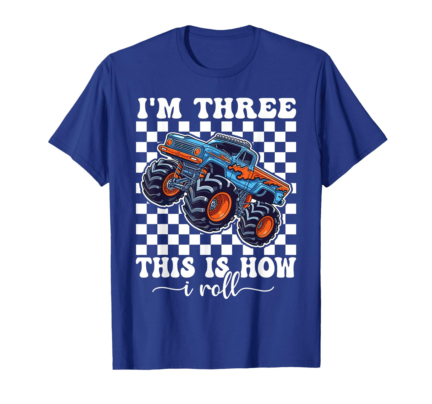3rd Birthday Monster Truck 3 Year Old Boys Monster Truck T-Shirt