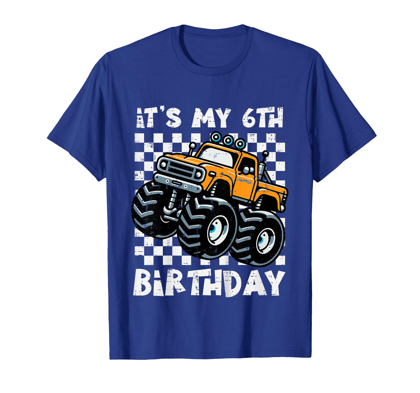 Kids Its My 6th Birthday Monster Truck 6 Year Old Bday Boys Kids T-Shirt