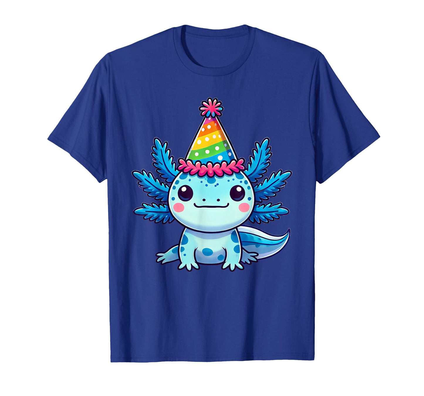Anime Kawaii Axolotl Birthday Party Hat T-Shirt