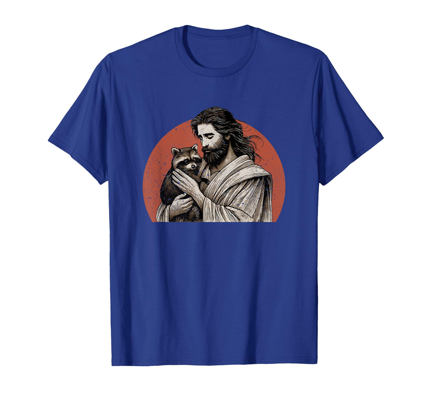 Racoon Lover Trash Panda Christian Jesus Holding A Raccoon T-Shirt