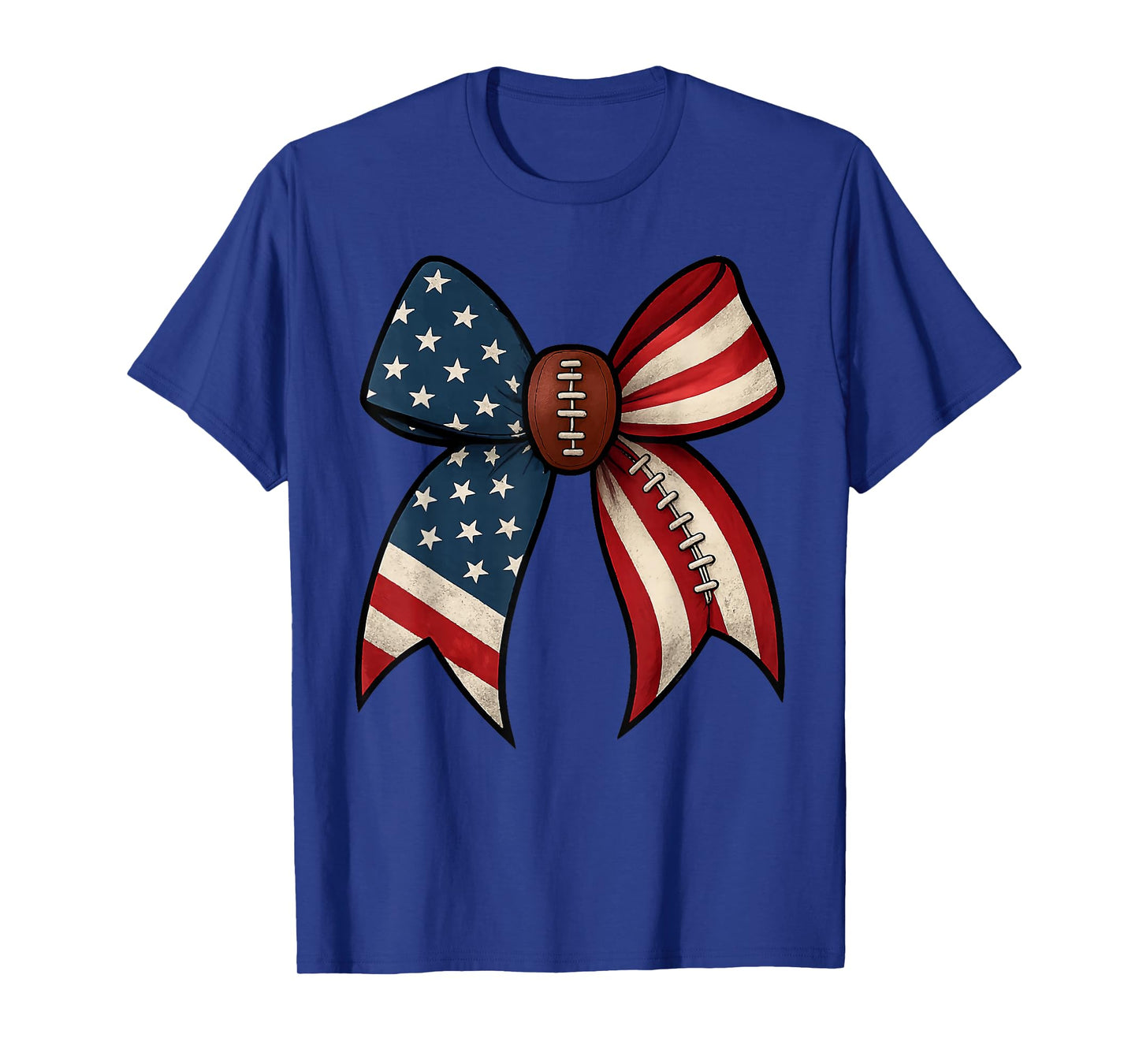 American Football US Flag Women Girls Football Lover T-Shirt