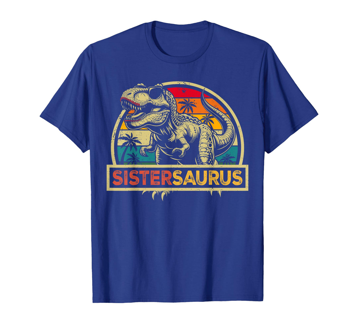 Sistersaurus T Rex Dinosaur Sister Saurus Family Matching T-Shirt