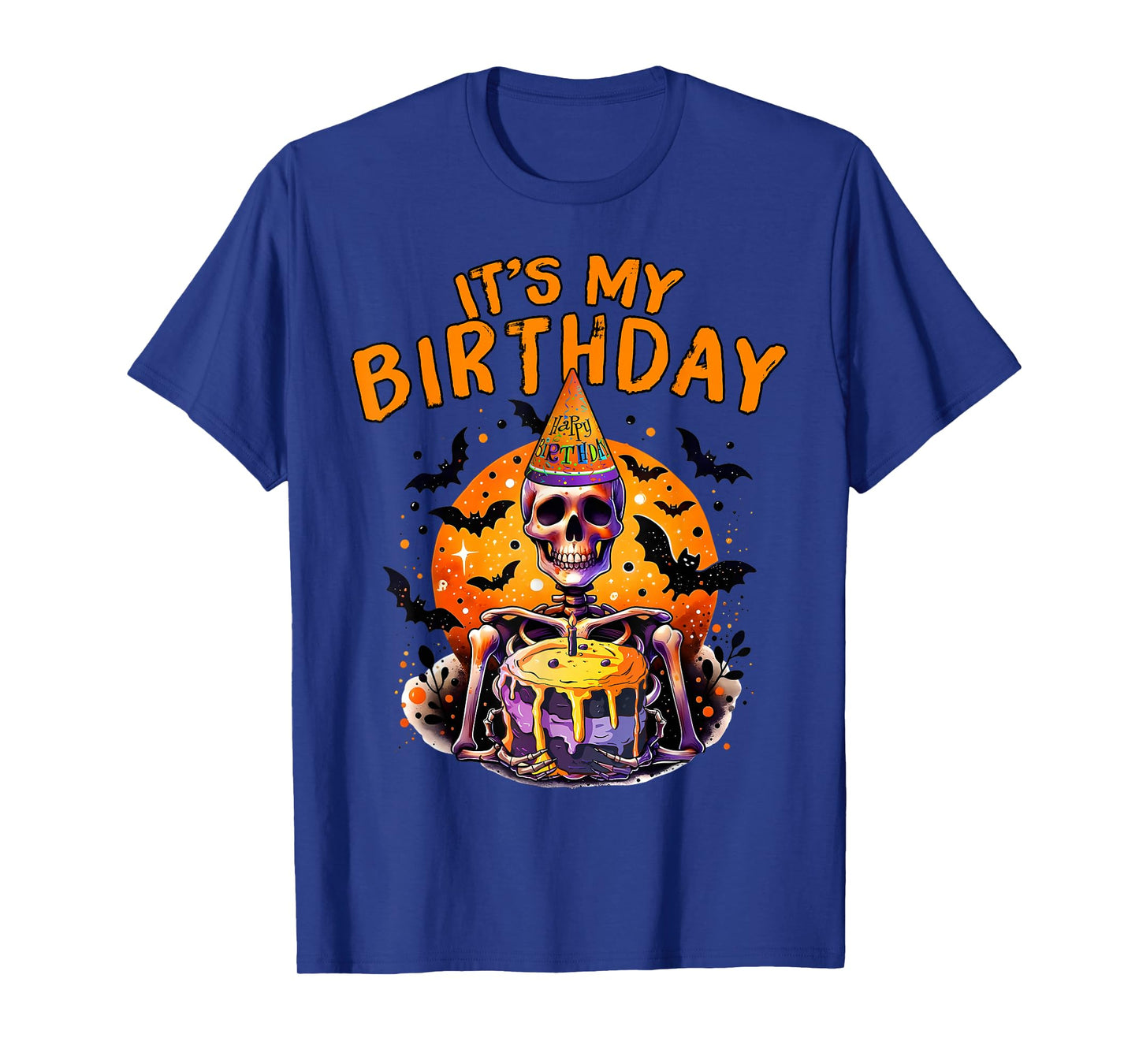 It's My Birthday Skeleton Happy Halloween Birthday Party T-Shirt