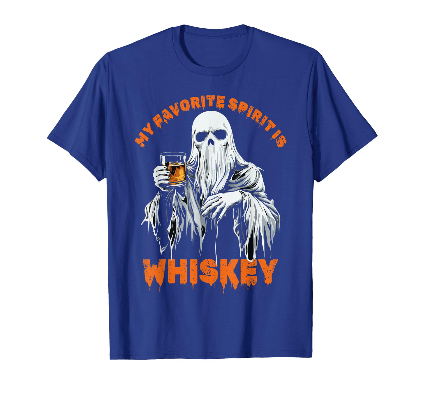 My Favorite Spirit Is Whiskey Halloween Ghost Costume T-Shirt