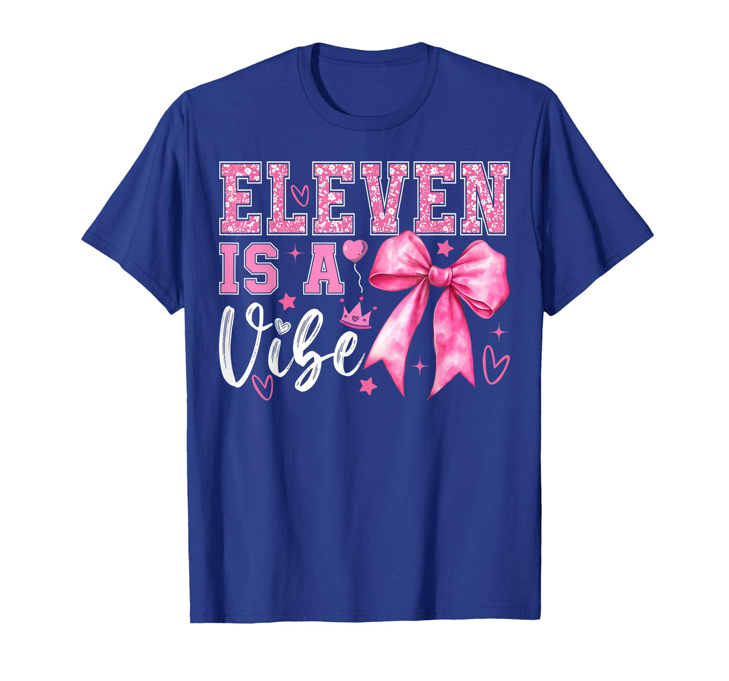 Eleven is A Vibe Coquette 11th Birthday 11 Years Old Girls T-Shirt