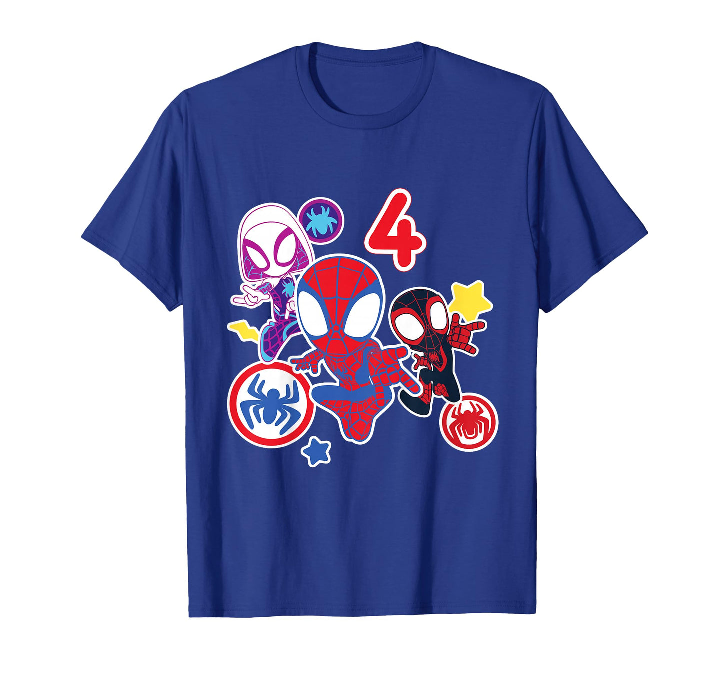 Marvel Spidey and His Amazing Friends 4 Year Old Birthday T-Shirt