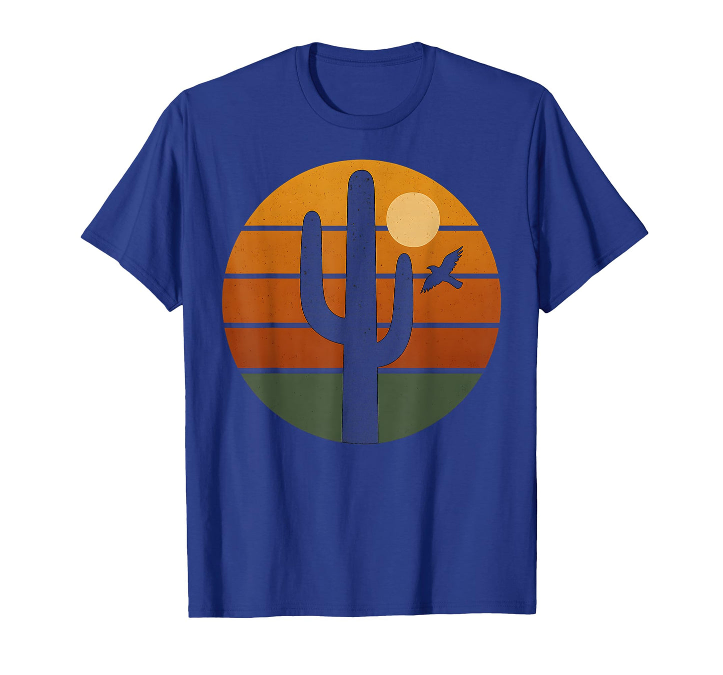Vintage Sunset Saguaro Cactus Retro Desert T-Shirt