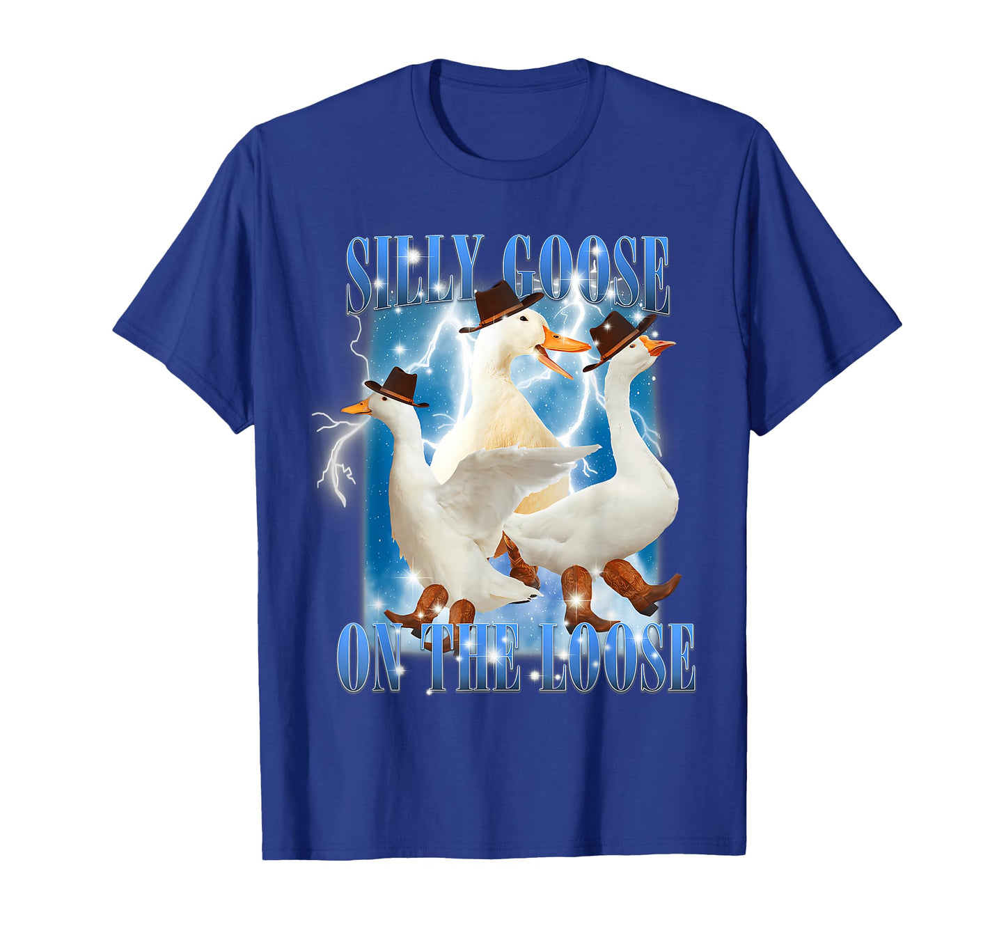 Retro Goose Aesthetic Trendy Meme Silly Goose On The Loose T-Shirt