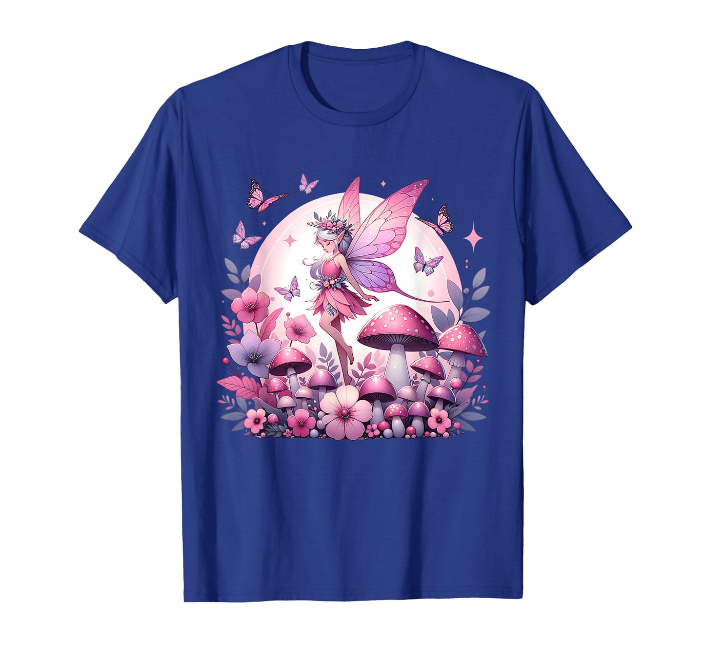 Enchanted Forest Fantasy Fairy Mystical Butterfly & Floral T-Shirt