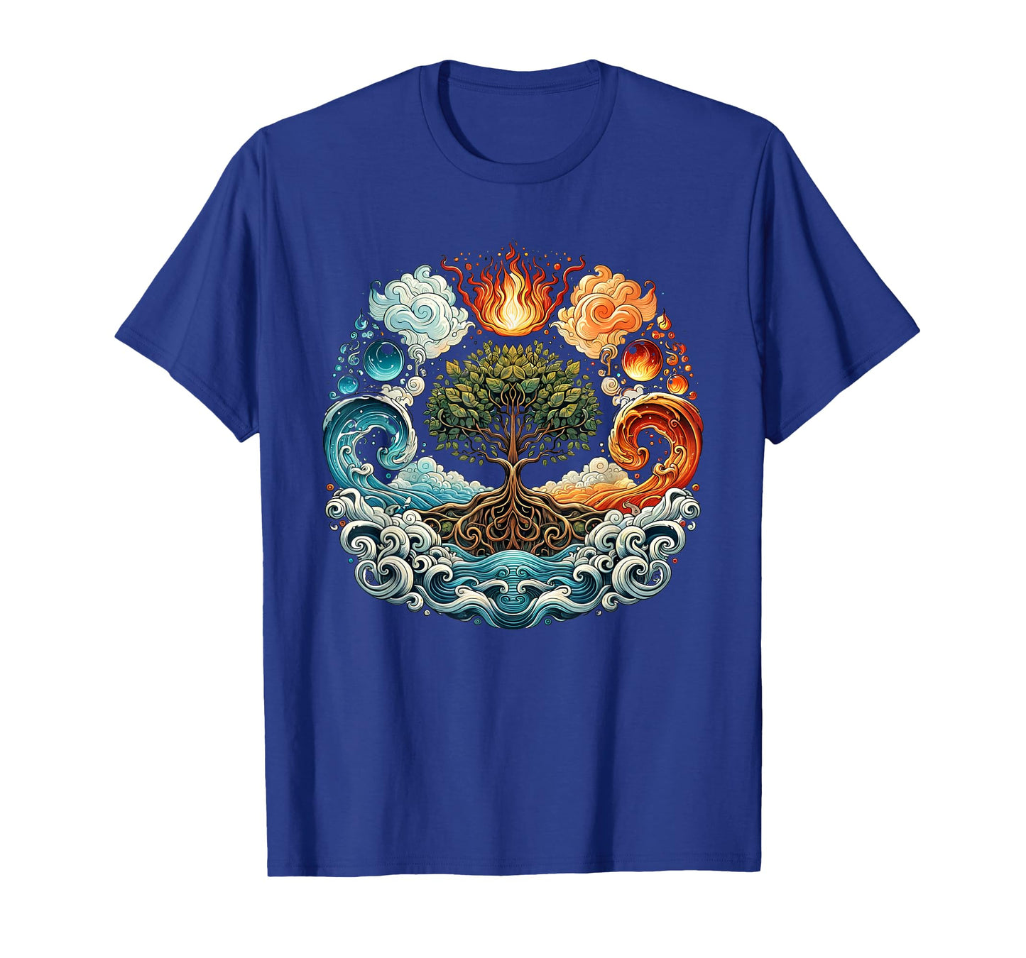 Tree of Life Spiritual Earth, Water, Fire & Air T-Shirt