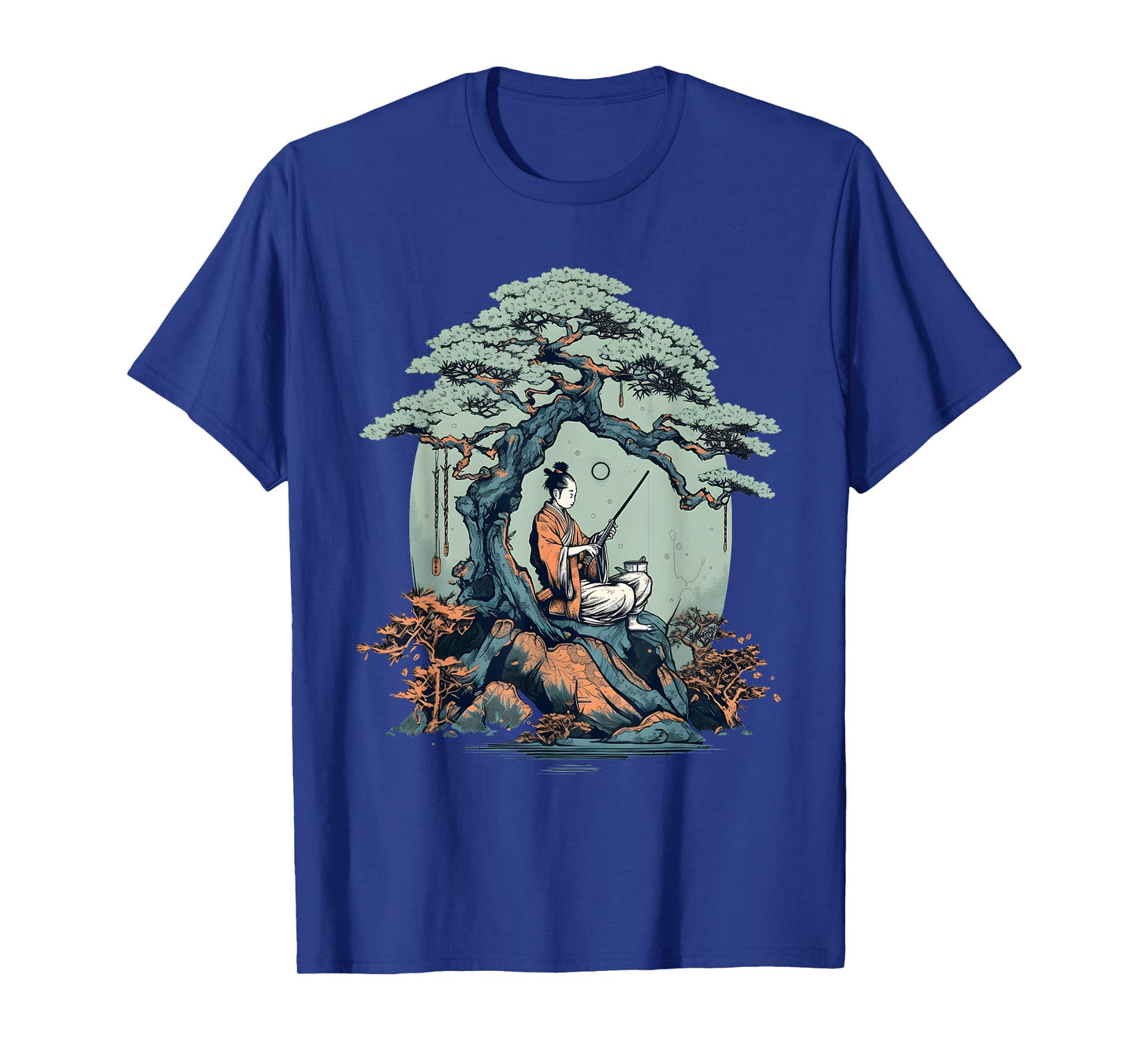 Relaxing Samurai Bonsai Tree T-Shirt