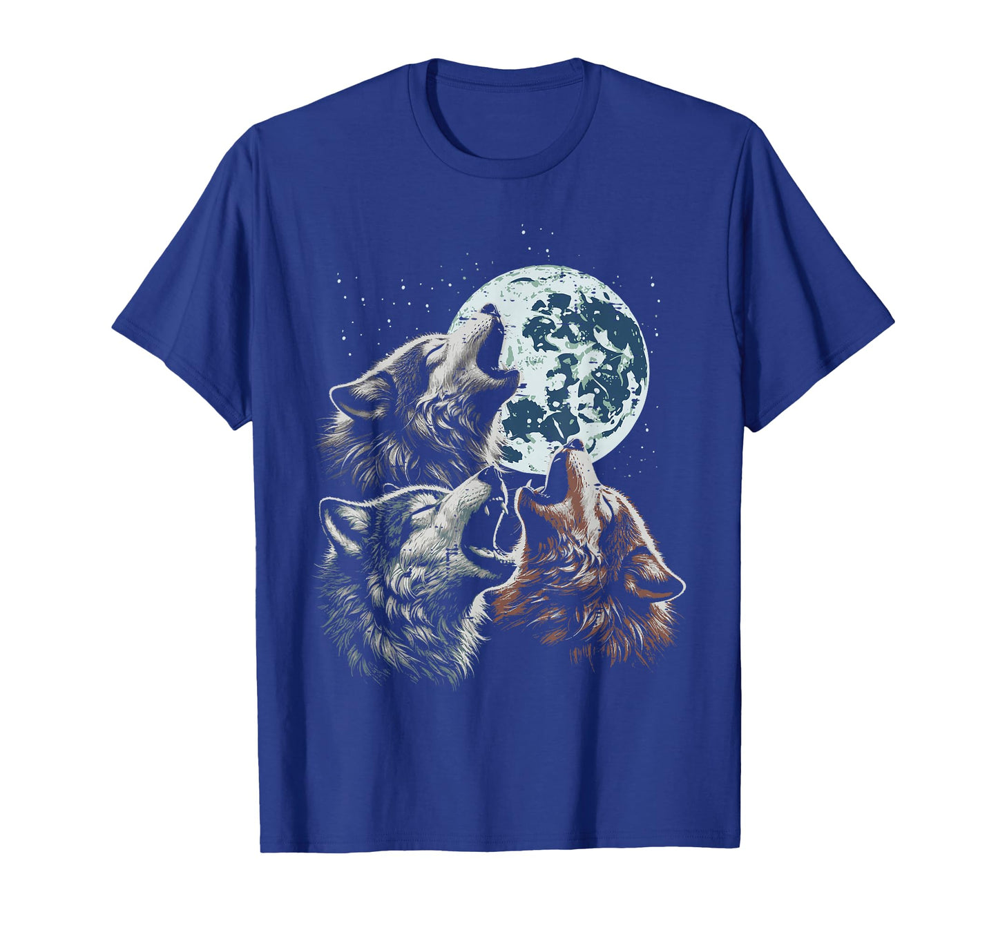 Wolves Cursed Moon Howl Funny Wolf Meme Parody Men Women Kid T-Shirt