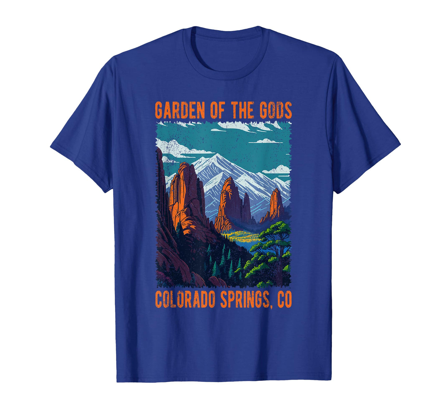 Garden of the Gods Colorado Springs CO USA Distressed Design T-Shirt