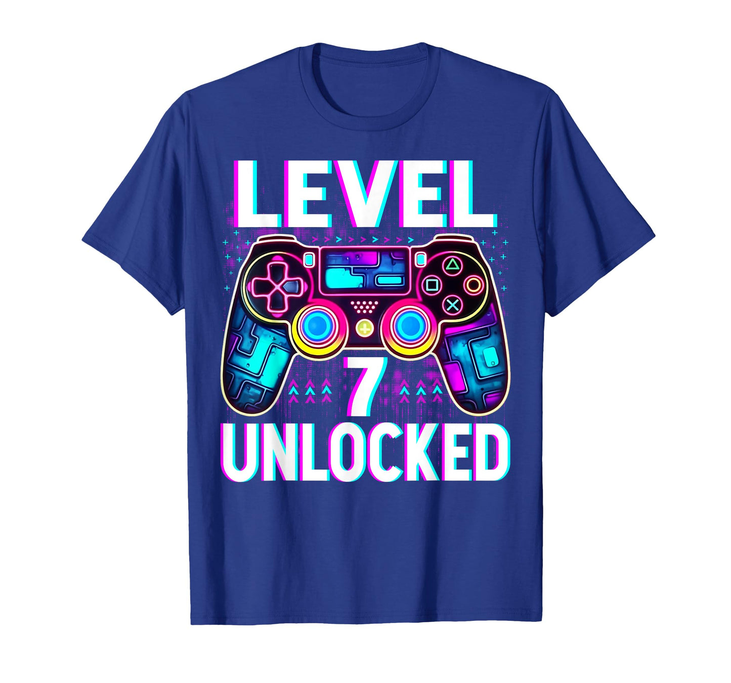 Level 7 Unlocked Shirt Funny Video Gamer Geek 7th Birthday T-Shirt