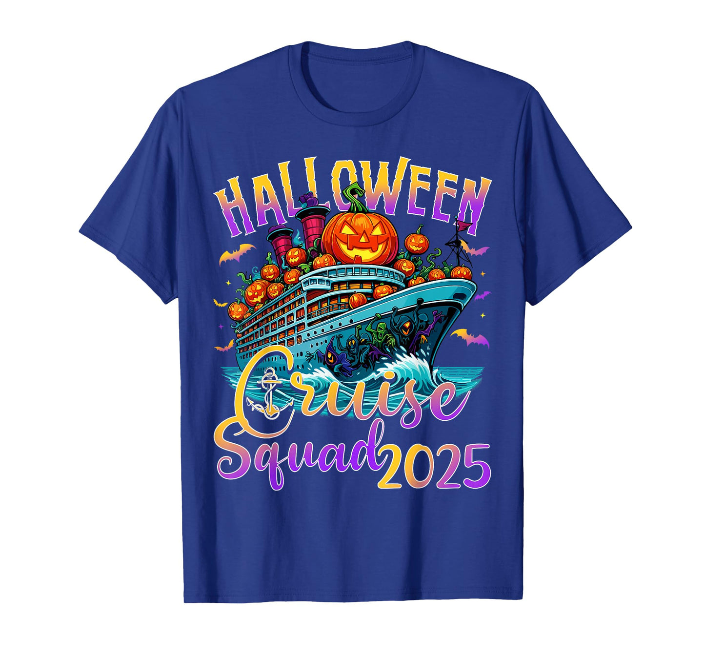 Halloween Cruise Squad 2025 Vacation Matching Family Cruise T-Shirt