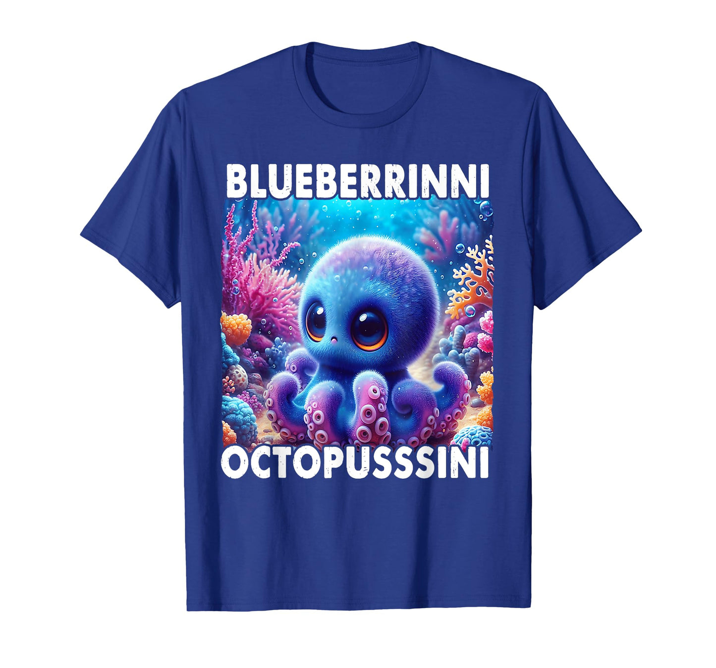 Blueberrinni Octopussini - Italian Brainrot Meme T-Shirt