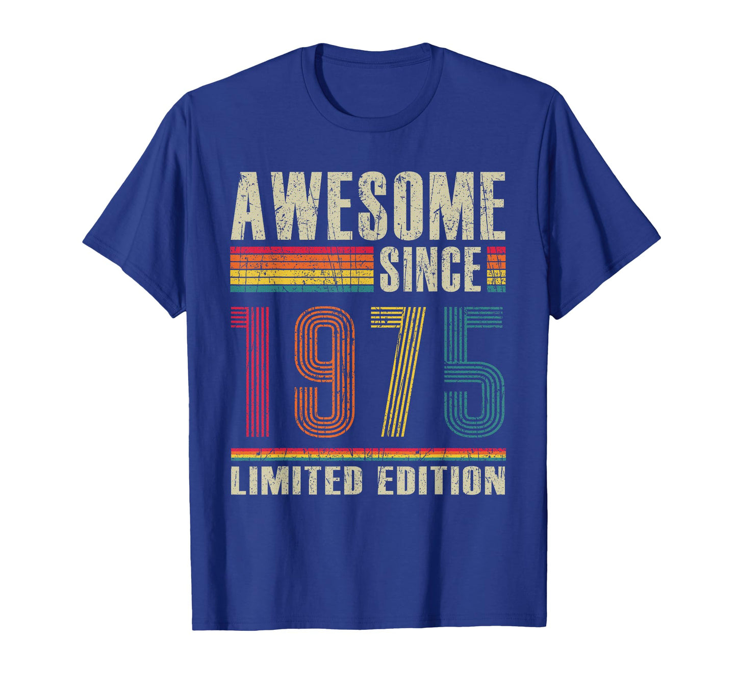 Vintage Awesome Since 1975 50th Birthday 50 Years Old T-Shirt