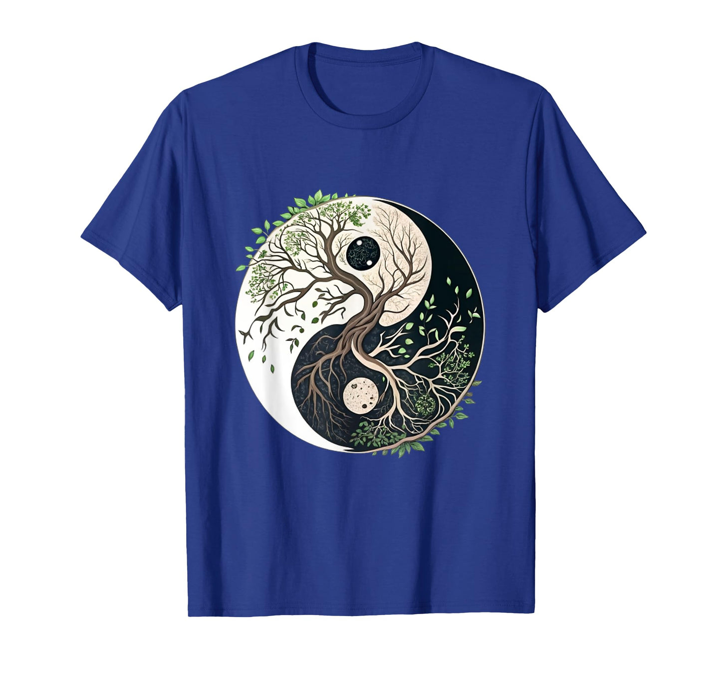 Tree of Life Yin Yang Yoga Nature Balance Art T-Shirt
