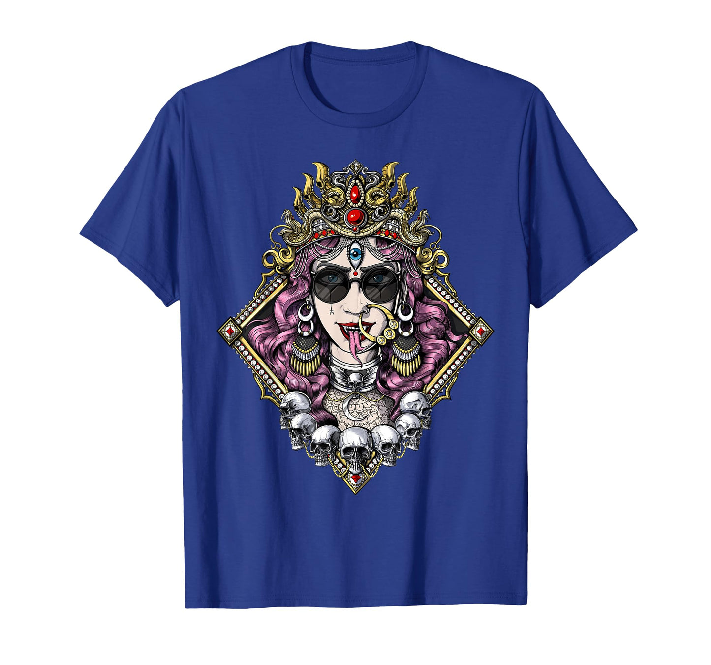Kali Hindu Goddess Gothic Goth Hinduism Spiritual Mythology T-Shirt
