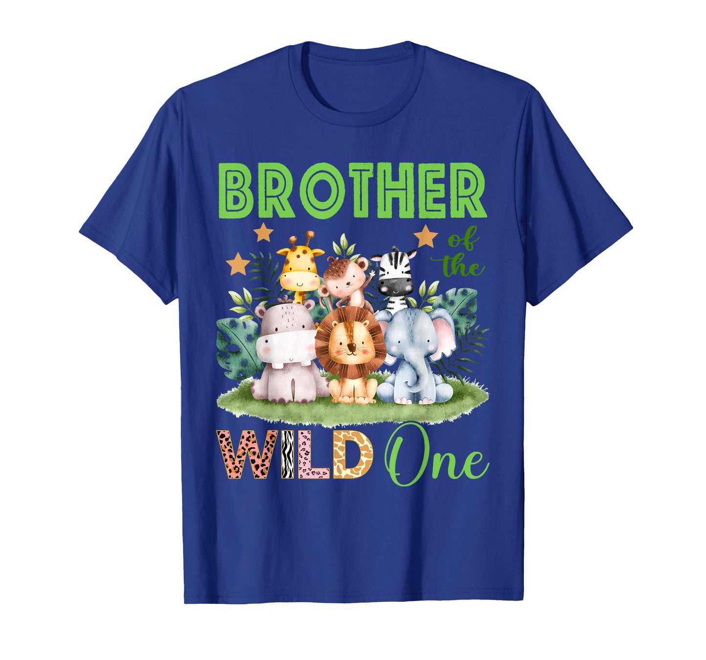 Brother Of The Wild One 1st Birthday Safari Family Matching T-Shirt
