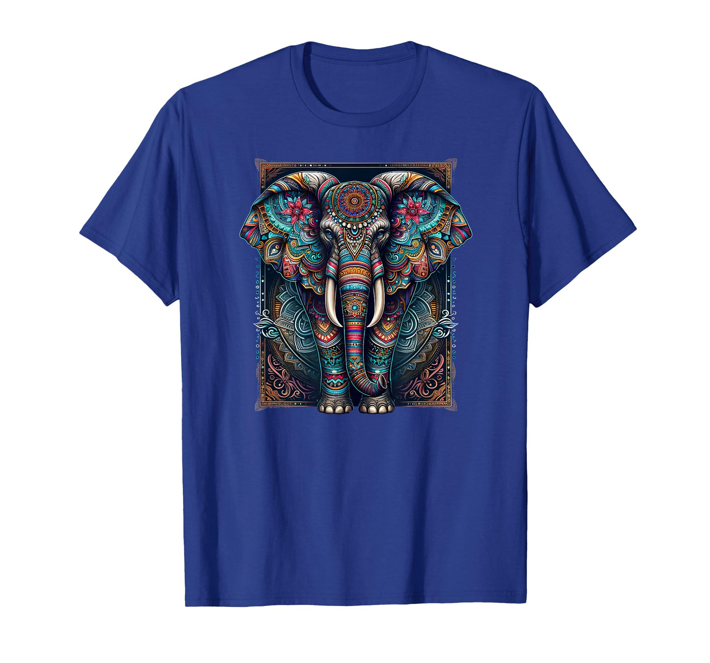 Mandala Elephant Wisdom Indian Elephant Zen Yoga Mindfulness T-Shirt