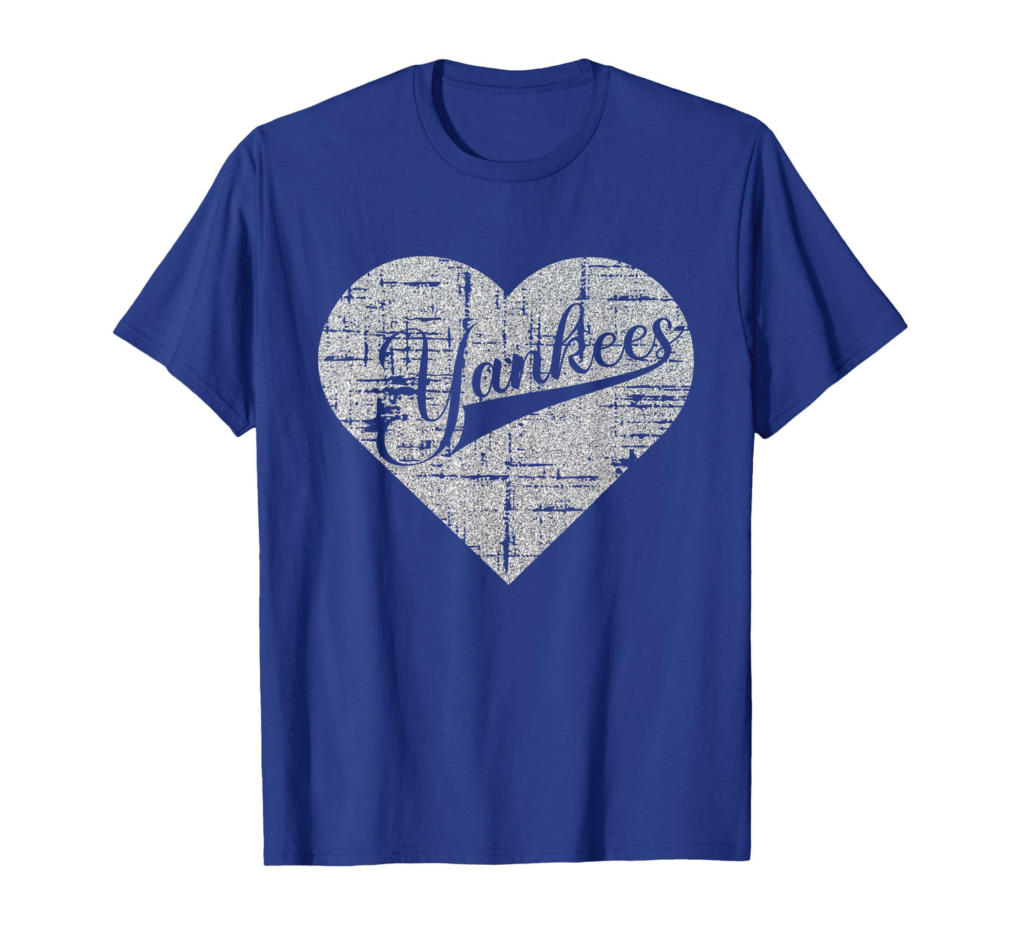 Vintage Heart Yankees I Love Yankees First Name Personalized T-Shirt