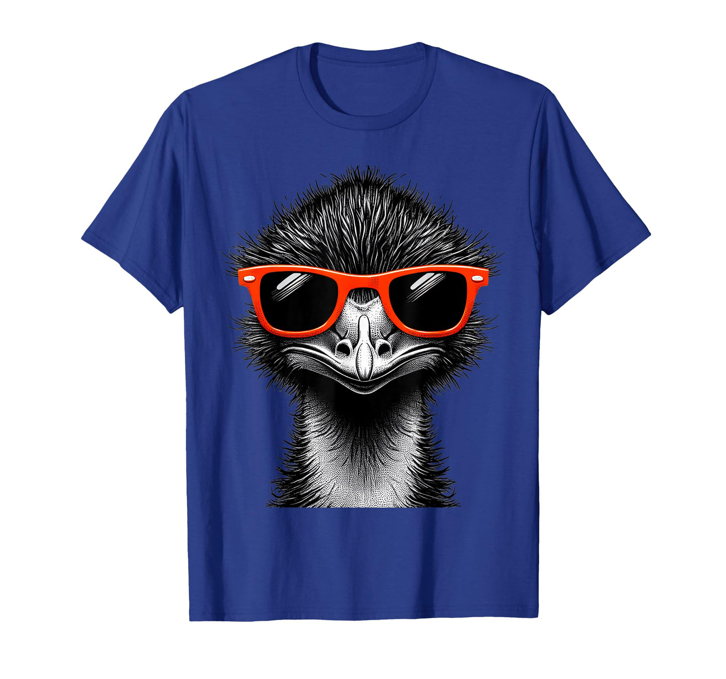 Cool Emu Bird Wearing Sunglasses Graphic Art T-Shirt