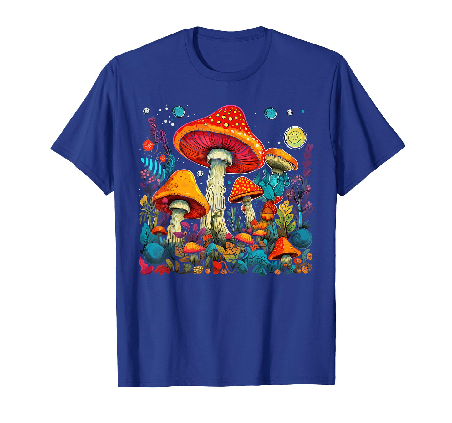 Hippie Mushrooms Psychedelic Forest Fungi Festival T-Shirt