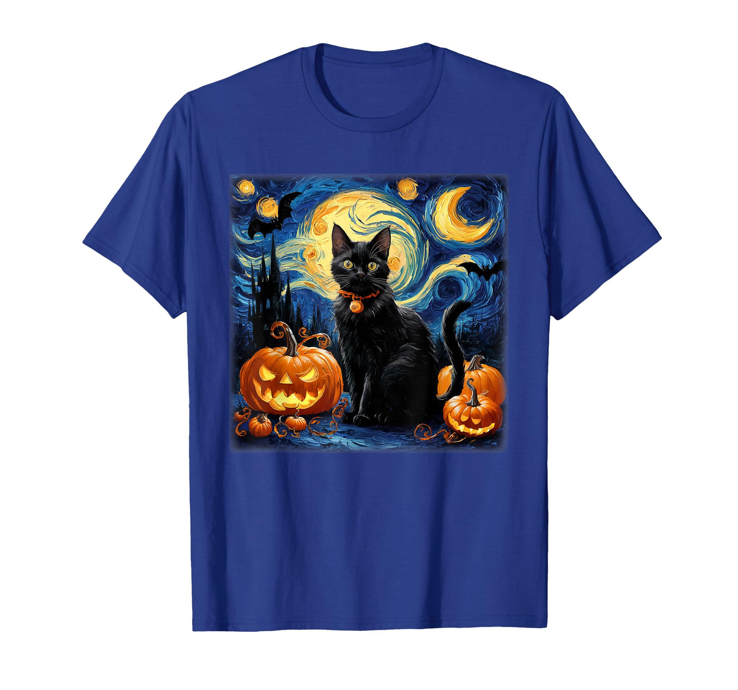 Fun Halloween Cat Lovers Van Gough Halloween Costume T-Shirt