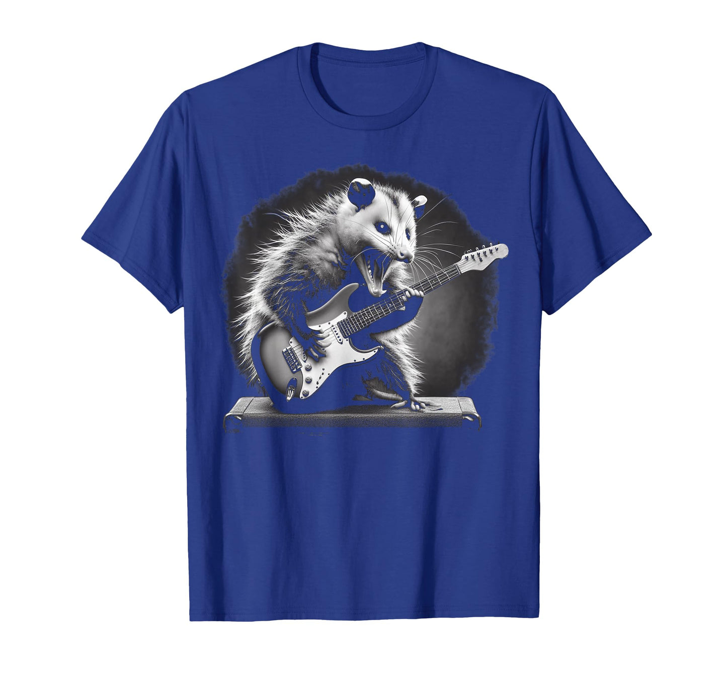 Opossum Playing Guitar Rock and Roll Rock Star Men Women Kid T-Shirt