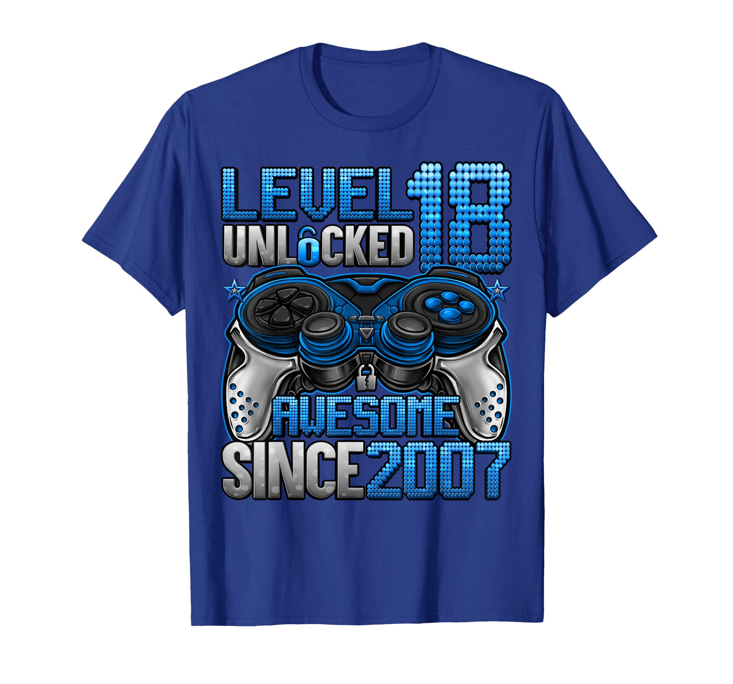 Level 18 Unlocked 18 Year Old Gifts Boys 18th Birthday Boy T-Shirt