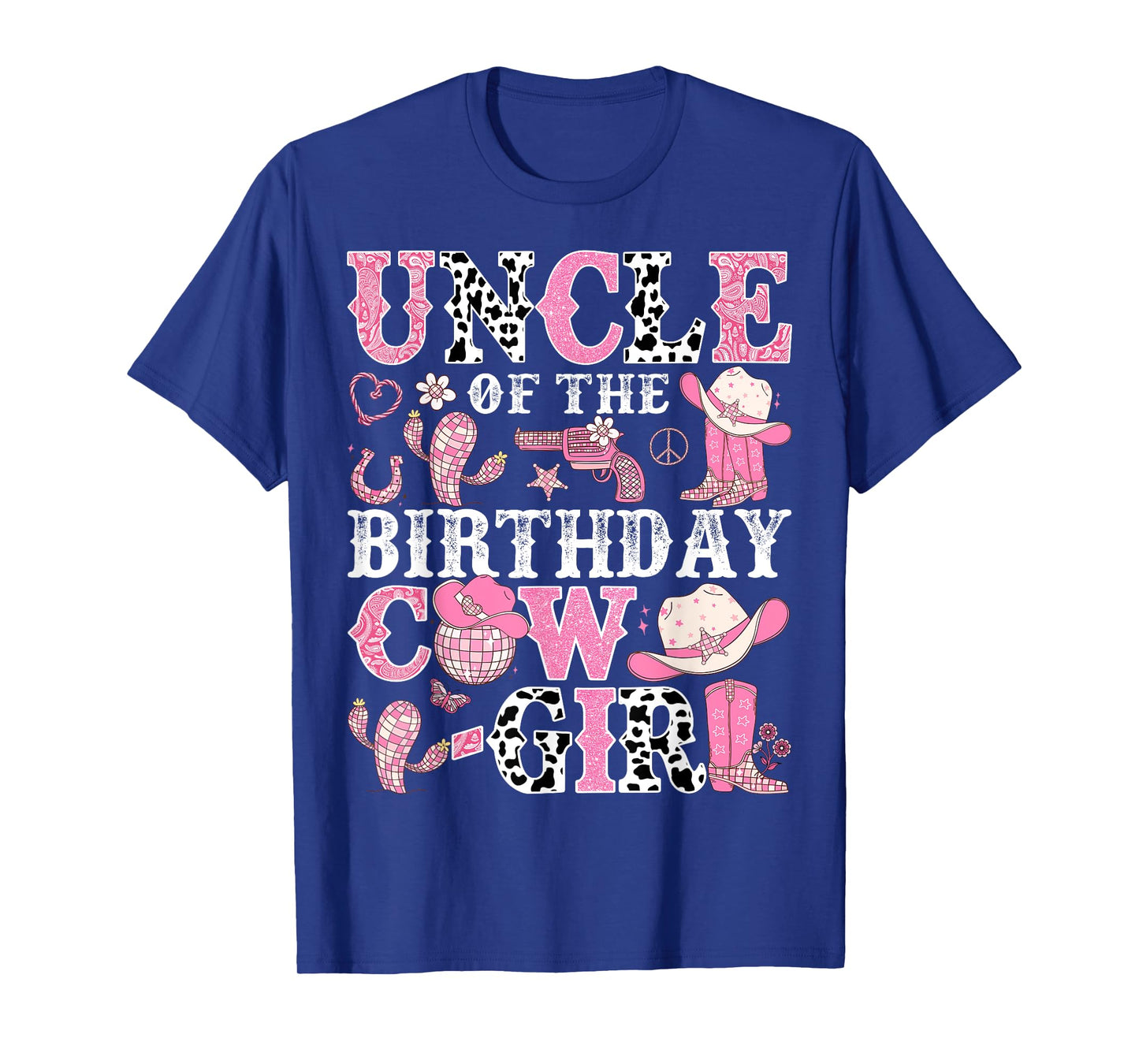 Uncle Of The Birthday Cow-Girl Rodeo CowGirl Birthday T-Shirt