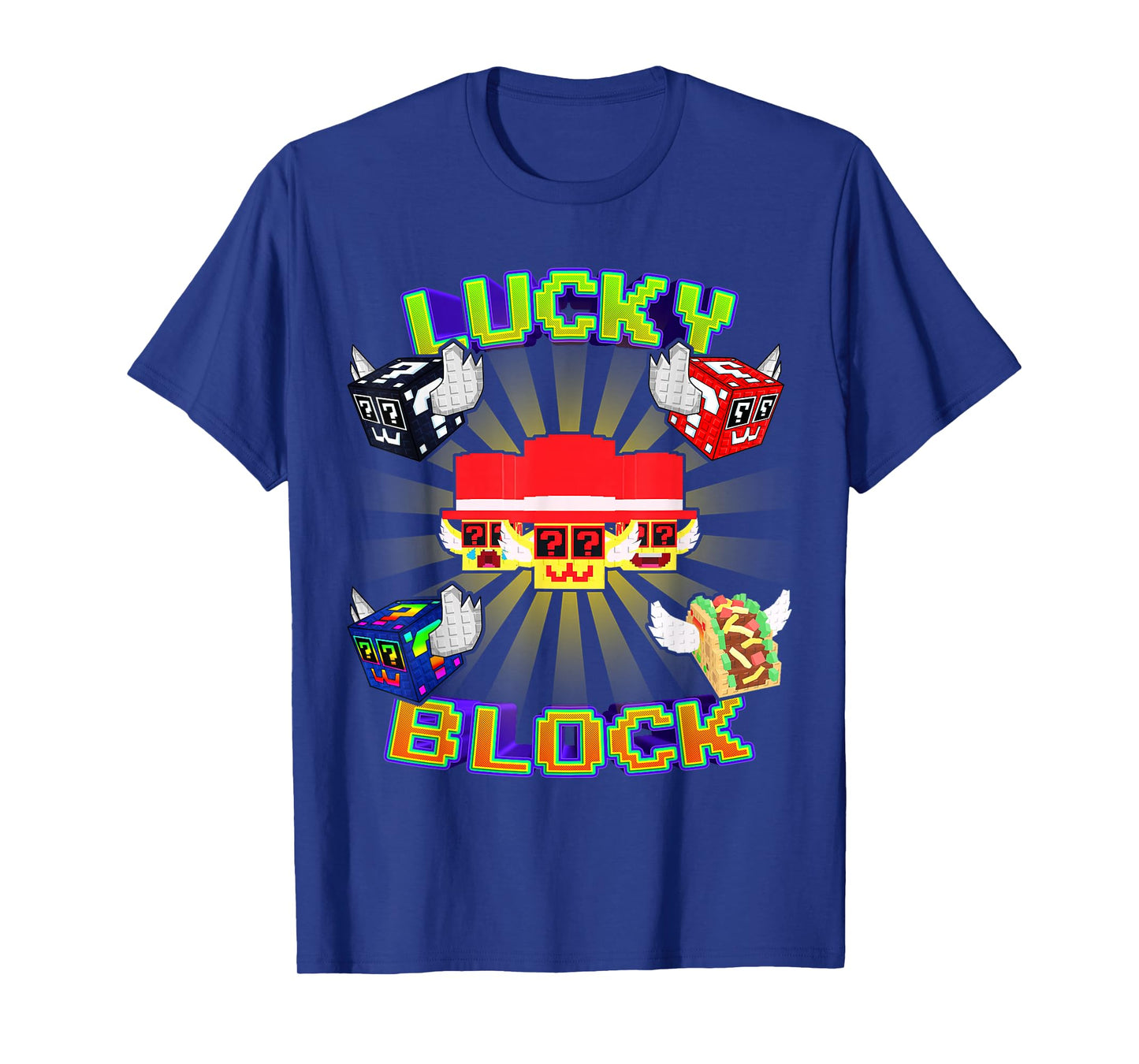 Funny Lucky Block Italian Brainrot Meme for Boys Kids Teens T-Shirt